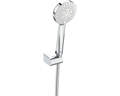 Set de duș Roca Stella, pară duș 3 funcții, suport și furtun duș 170 cm, crom Duș de mână cu furtun de duș și suport de perete