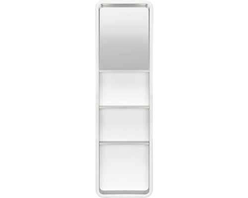 Dulap baie cu oglindă Focco Cube, iluminare LED, metal, 35x120 cm, IP44