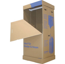 Cutie carton CargoPoint 515x600x1350 mm, cu bară pentru transport haine-thumb-1