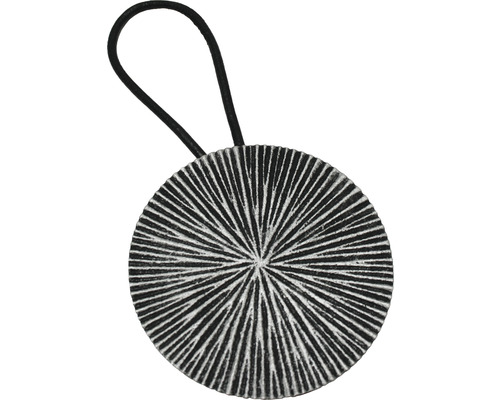 Magnet decorativ Kreis pentru perdea, argintiu antic Ø 7,5 cm