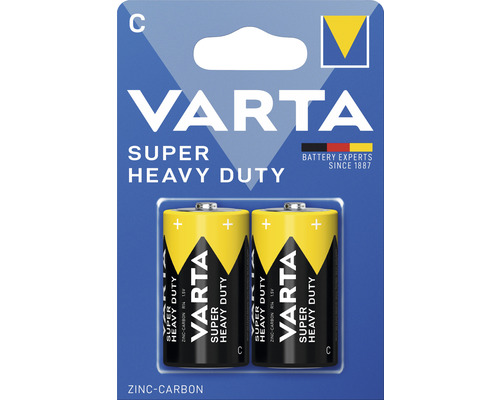 Baterii Varta Super Heavy Duty C, pachet de două