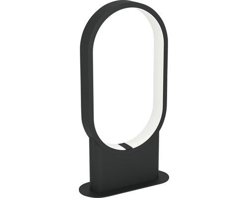 Lumină LED neagră pentru căi de acces, de formă ovală, pentru exterior