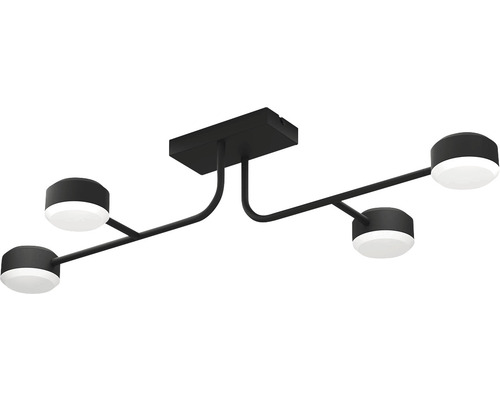 Plafonieră neagră cu patru lumini