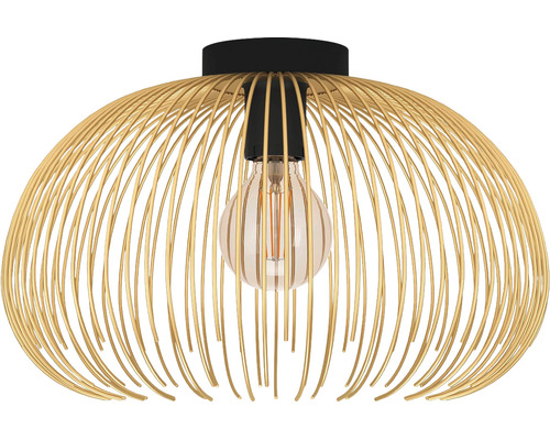 Lumină de plafon cu abajur din sârmă și sursă de lumină