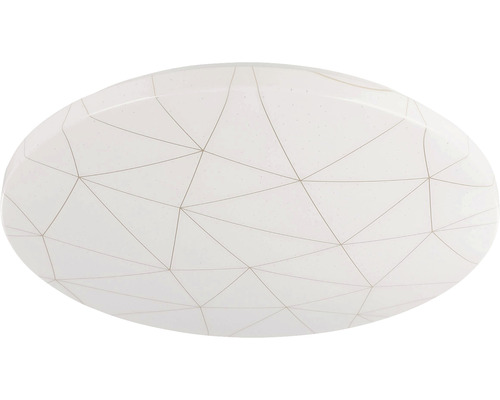 Lumină de plafon albă cu model geometric