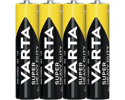 Baterii Varta Super Heavy Duty R03, set de patru