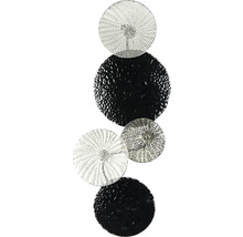 Decorațiune de perete cu elemente metalice rotunde decorative