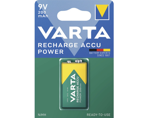 Acumulator Ni-MH Varta E 9V 200mAh Acumulator Ni-MH Varta E 9V 200mAh