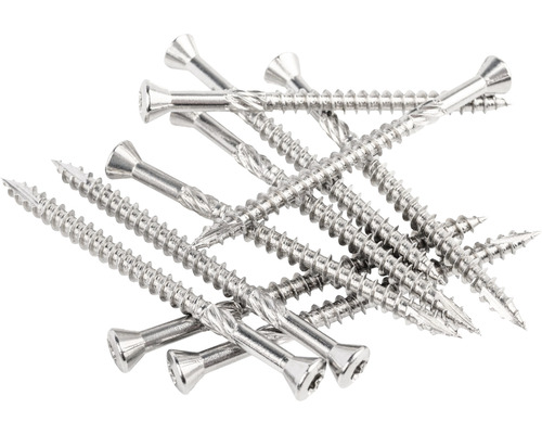 Șuruburi pentru lemn de terasă 5x70 mm oțel inox A2, 100 bucăți, filet parțial Șuruburi din oțel inoxidabil