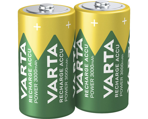 Doi acumulatori Varta cu o putere de 3000 mAh