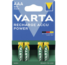 Acumulatori Ni-MH Varta AAA 1,2V 800mAh, 4 bucăți-thumb-0