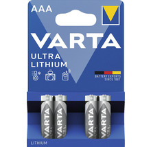 Baterii litiu Varta AAA 1,5V 1100mAh, pachet 4 bucăți-thumb-1