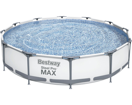 Set piscină cu cadru metalic Bestway Framepool Ø 366 cm H 76 cm capacitate 6473 l inclus sistem de filtru-0