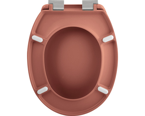 Scaun de toaletă din duroplast cu mecanism de închidere lentă și fixare