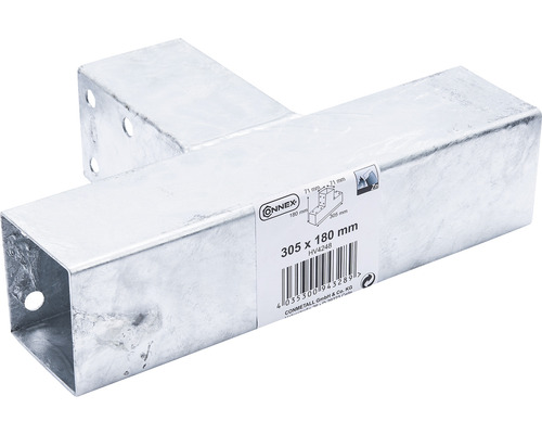 Conector în formă de T din metal, 305 x 180 milimetri