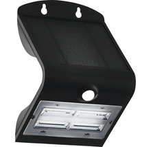 Lumină de perete solară cu LED negru