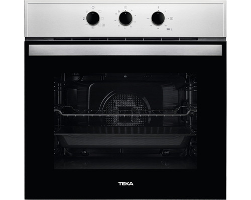 Cuptor multifuncțional încorporabil Teka HBB 605 70l, 6 funcții, sistem de curățare HydroClean, timer mecanic, clasa energetică A, inox anti-pată Cuptor incorporabil Teka cu butoane rotative