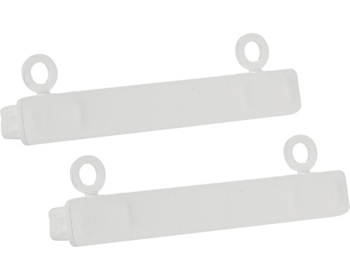 Două conectori de lamele cu ochet pentru conectarea lamelelor