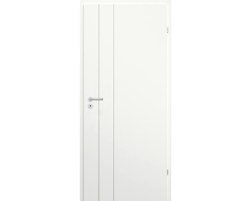 Foaie de ușă Classen Linea 2.5 alb MDF 203,5x64,4 cm dreapta-0
