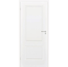 Ușă de interior albă cu două panouri dreptunghiulare și mâner