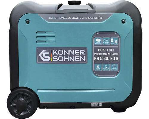 Generator de curent cu benzină/GPL Könner & Söhnen KS5500iEGS 5500W, monofazic, cu invertor/inverter