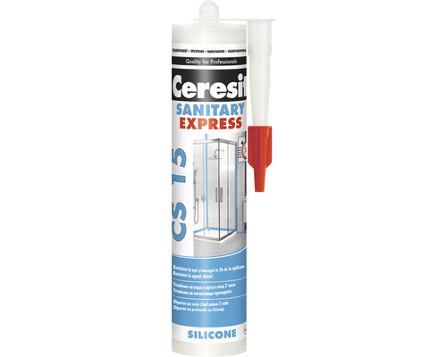 Silicon sanitar rapid Ceresit 15 Express transparent 280 ml