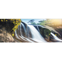Tablou sticlă Jungle Waterfall 30x80 cm
