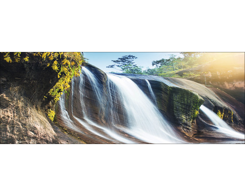 Tablou sticlă Jungle Waterfall 30x80 cm