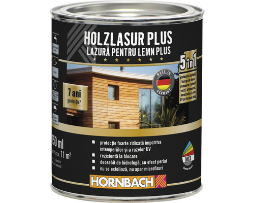 Lazură pentru lemn Hornbach Plus nuc 750 ml | HORNBACH