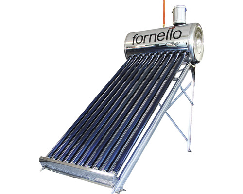 Panou solar nepresurizat Fornello, rezervor inox 82 l, vas flotor 5 l, 10 tuburi vidate