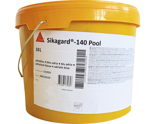 Vopsea acrilică Sika Sikagard 140 Pool adriatic blue CP80 10 litri pentru piscină / bazine de înot