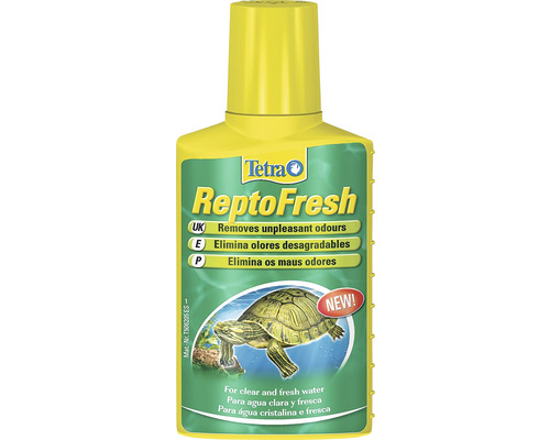 Soluţie pentru acvaterarii Tetra Repto Fresh 100 ml Tetra ReptoFresh, soluție pentru tratarea apei, pentru eliminarea mirosurilor neplăcute din acvaterarii