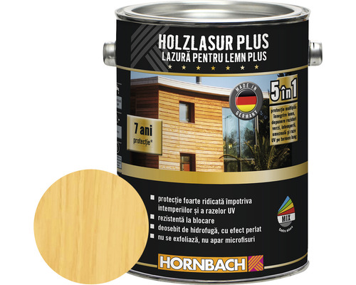 Lazură pentru lemn Plus incoloră 2,5 l Lazură pentru lemn Plus incoloră 2,5 l