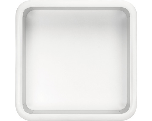 Dulap baie cu oglindă Focco Organizer Mirror, iluminare LED, aluminiu, 35x11,4x35 cm, gri IP44