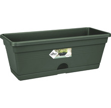 Jardinieră dreptunghiulară din plastic cu suport integrat