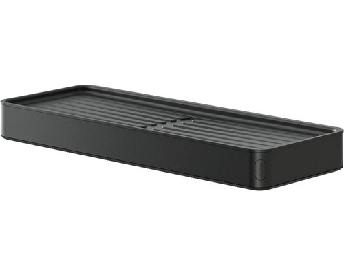 Raft negru de duș cu caneluri