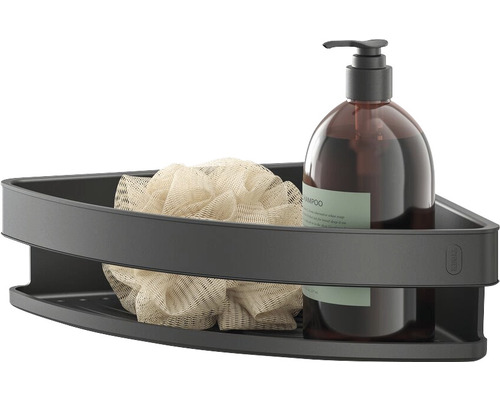 Raft de colț cu gel de duș și burete de baie