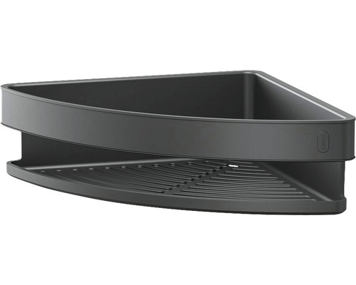 Raft de colț pentru montare pe perete în baie