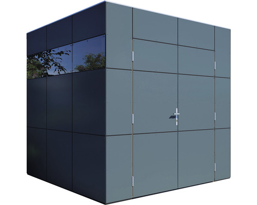 Șopron modern pentru unelte cu ușă și fereastră