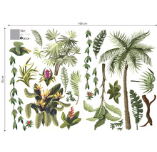 Stickere perete Tropical plants 100x70 cm, 2 coli-thumb-1