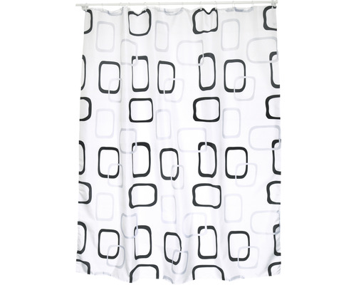 Cortină de duș cu model unghiular