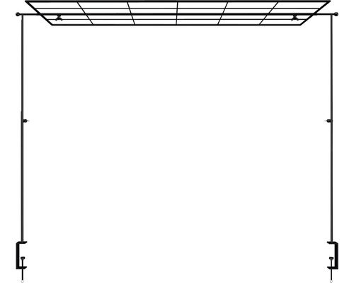 Masă decorativă de agățat cu rafturi Lafiora H 41 cm, negru