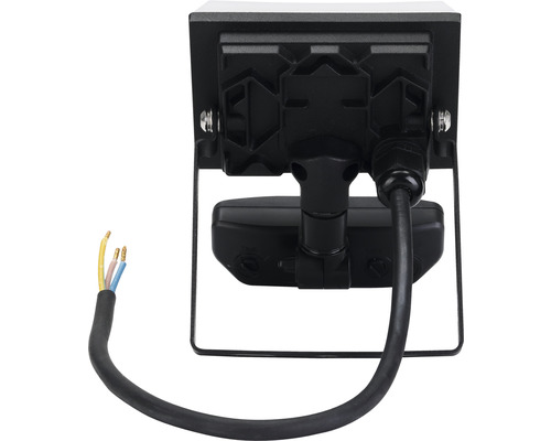 Vedere din spate a unui reflector LED cu conexiune prin cablu