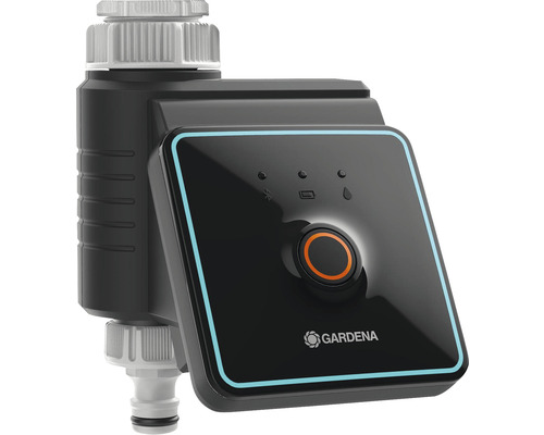 Logo Gardena. Calculator inteligent de apă pentru irigarea grădinii.