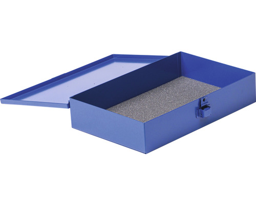 Cutie de scule din oțel deschisă cu inserție de spumă