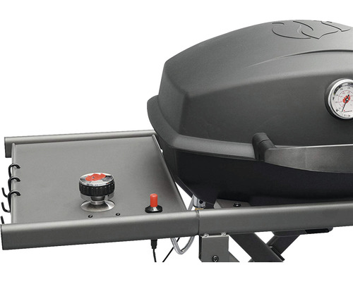 Grătar pe gaz cu termometru și masă laterală