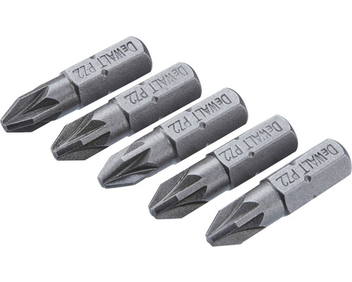 Cinci biți de șurubelniță DeWalt PZ2