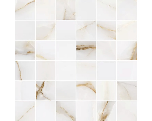 Mozaic ceramic Topaz Gold 30x30 cm Placă de mozaic din marmură