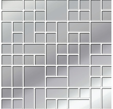 Mozaic sticlă Glass Platinum gri 25x25 cm