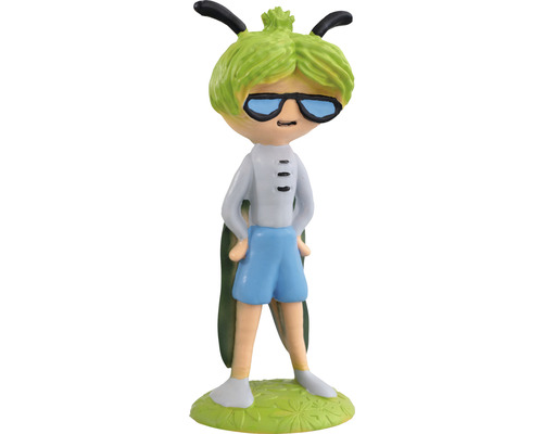 Figurină decorativă băiețel FloraSelf Floralie Gardening with kids H 15 cm Figurină decorativă a unui băiat gândac cu ochelari de soare
